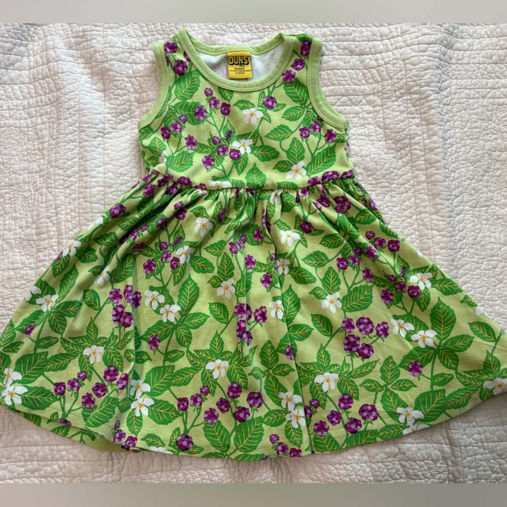 DUNS Sweden sleeveless dress with gathered skirt, 104cm